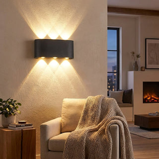 Waterproof Up Down LED Outdoor Wall Light Fixture | Norvella