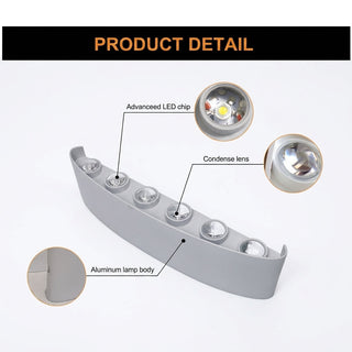 Waterproof Up Down LED Outdoor Wall Light Fixture | Norvella