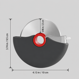 Professional Stainless Steel Rotary Pizza Cutter With Safety Guard | Caldwell