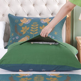 Floral Bird Decorative Pillow Cover for Sofa Bed | Bellamy