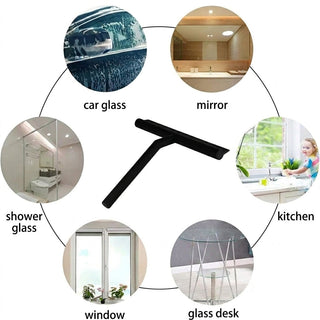 Silicone Shower Glass Cleaning Squeegee Wall Holder | Ellington