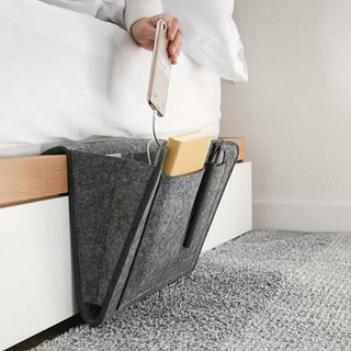 Multifunction Bedside Storage Organizer with Cable Slots | Ashby