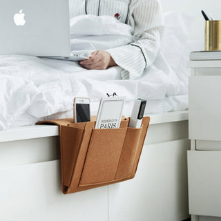 Multifunction Bedside Storage Organizer with Cable Slots | Ashby