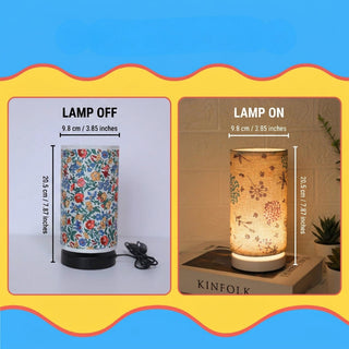 Floral Botanical Decorative Table Lamp Bedroom Desk | Abernathy