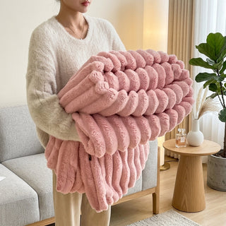 Soft Striped Decorative Blanket for Sofa Bed Armchair | Draper