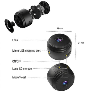 Mini Wireless Security Camera Magnetic Mount Night Vision | Beasley