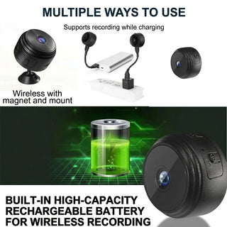 Mini Wireless Security Camera Magnetic Mount Night Vision | Beasley