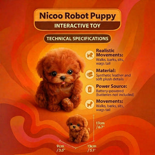 Interactive Robot Puppy Walking Barking Sound Responsive Kids Toy | Dawson