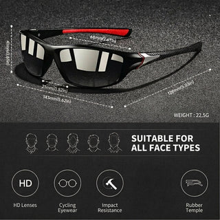 Sport Sunglasses Polarized Lenses UV400 Outdoor Protection Full Frame | Fairchild