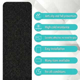 Non Slip Stair Treads 10 Pack 80 Grit Weather Resistant Grip Strips | Emerson