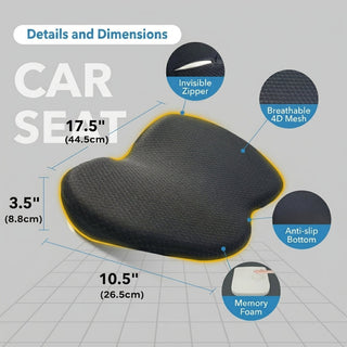 Car Seat Cushion for Shorter Drivers with Height Boosting Memory Foam | Franklin