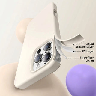 MagSafe Compatible Thin Silicone Case for iPhone with Microfiber Lining | Fenton