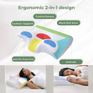 Orthopedic Memory Foam Pillow for Ergonomic Neck Back Support | Faulkner