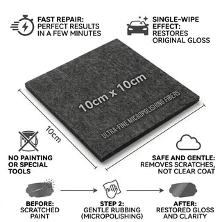 Car Scratch Repair Nano Cloth Reusable Quick Polishing And Paint Care | Forrester