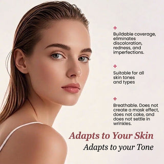 Shade Adapting Foundation with Lightweight Coverage for Imperfections and Fine Lines | Holman