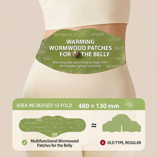Self Adhesive Mugwort Belly Patch With Natural Herbal Ingredients For Abdominal Care | Marlowe