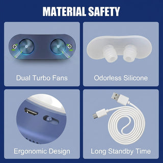 Portable Micro Nasal Breathing Device With Soft Buds And USB Rechargeable | Marshall