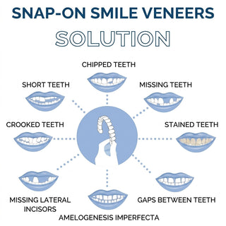 Clip On Smile Veneers With Upper And Lower Set For Dental Appearance Cover | Greycroft