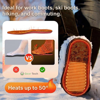 Thermal Heated Insoles With USB Charging And Adjustable Temperature Control | Hadleigh
