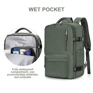 Waterproof Oxford Hiking Backpack With Multiple Compartments And Zippered Pockets | Goldfield