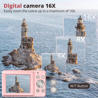 Vintage Digital Camera With 1080p Video And HD Photos In Compact Design | Greyworth