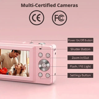 Vintage Digital Camera With 1080p Video And HD Photos In Compact Design | Greyworth