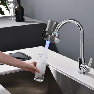 LED Display Faucet Water Filter With 500-Gallon Capacity And UV Blue Light | McArthur