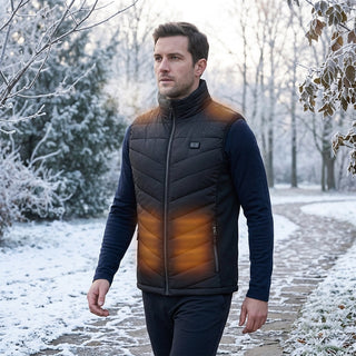 Waterproof Heated Vest With Carbon Fiber Heating Wire And 5000mAh Battery | Ridley
