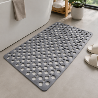 Non Slip Drainage Shower Bath Mat with Holes | Aquentra