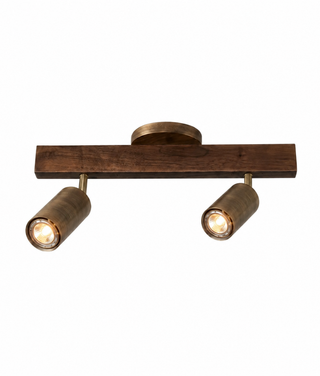 Adjustable Walnut Wood LED Ceiling Spotlight | Veradorn