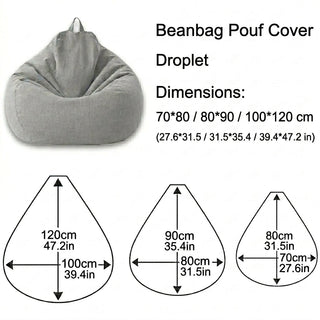 Ergonomic Bean Bag Cover Removable Washable Indoor Seating | Branson