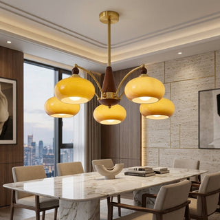 Retro Multi Light Glass Branch Chandelier Ceiling Fixture | Whitaker