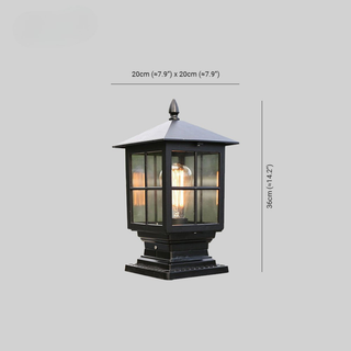 Classic Outdoor Garden Pillar Post Light Fixture | Bravelle