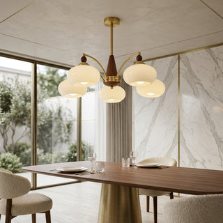 Retro Multi Light Glass Branch Chandelier Ceiling Fixture | Whitaker