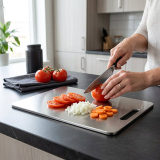 Hygienic Food Safe Stainless Steel Cutting Board With Odor Free And Dishwasher Safe Design | Jennings