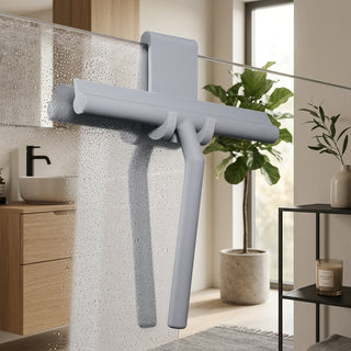 Silicone Shower Glass Cleaning Squeegee Wall Holder | Ellington