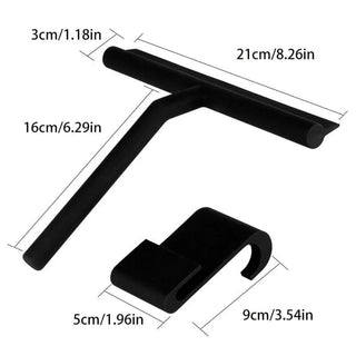 Silicone Shower Glass Cleaning Squeegee Wall Holder | Ellington