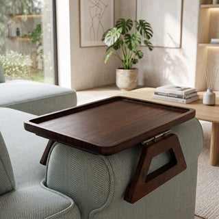 Folding Wooden Sofa Arm Tray Table | Livingston