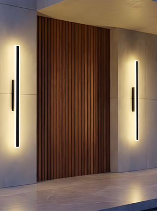 Minimalist Linear Outdoor Wall Lamp | Lumo