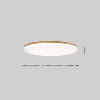Round Dimmable LED Flush Mount Ceiling Light | Virelune