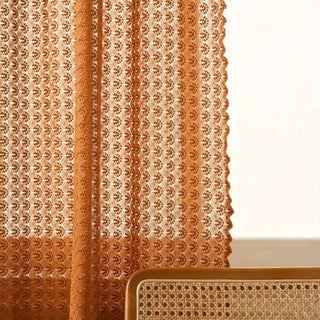Rustic Sheer Window Curtain Panel For Interior Spaces | Willowra