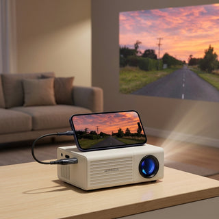 Portable Mini HD LED Projector With 3000 Lumens Brightness And HDMI USB Connectivity For Home And Outdoor | Keaton