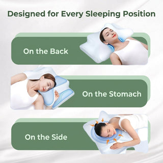 Ergonomic Memory Foam Pillow Contoured Design for Sleep | Boone