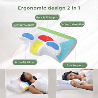 Ergonomic Memory Foam Pillow Contoured Design for Sleep | Boone