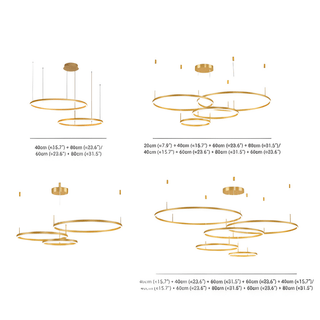 Modern Brushed Ring Pendant Light | Velunix