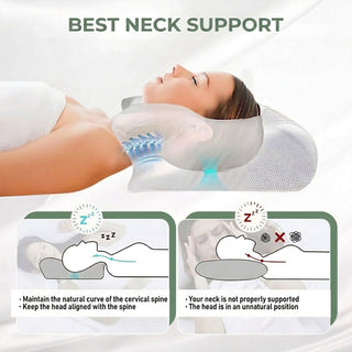 Ergonomic Memory Foam Pillow Contoured Design for Sleep | Boone