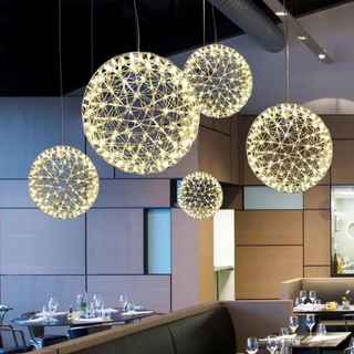 Modern LED Orb Pendant Chandelier Light | Celestara