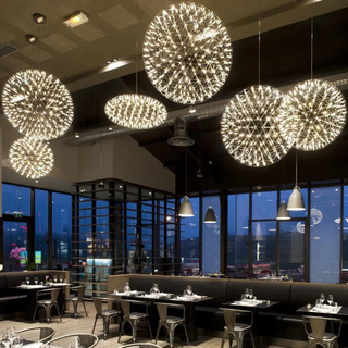 Modern LED Orb Pendant Chandelier Light | Celestara