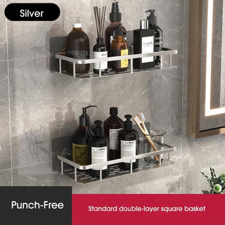 Bathroom Corner Shower Shelf With Strong Adhesive And Space Saving Design | Williams