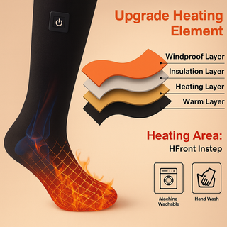 Rechargeable Electric Heated Socks With Fast Warming And Waterproof Battery Port | Remington